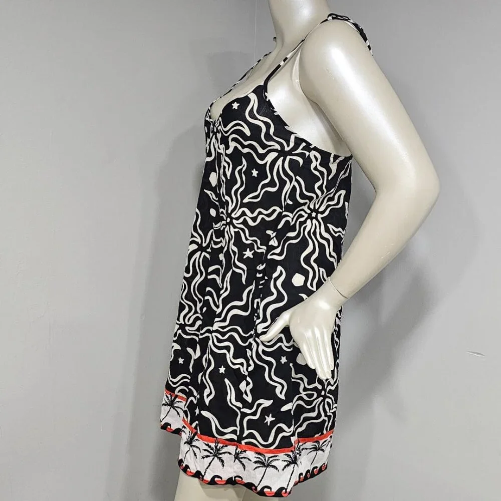 Sanctuary  Beach Conversations Crinkle Cotton Boxy Beach Dress - Picture 3 of 10